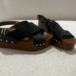 Sam Edelman Black platform sandals